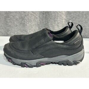 Merrell Coldpack Ice Black Leather Women's 9 Waterproof Sneakers Shoes J15752